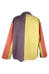Tricolore boxy jacket