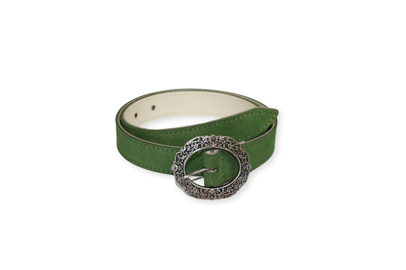 Grass Green floral belt