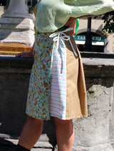 Wrap Skirt Check Print