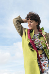 Green Raglan Coat