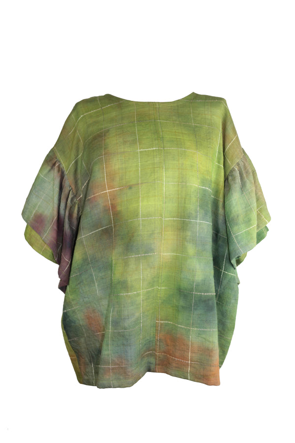 Ice Dye Frill Top