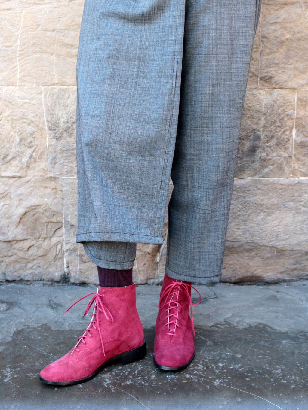 Penny Dreamcore Red Suede – New Kid.