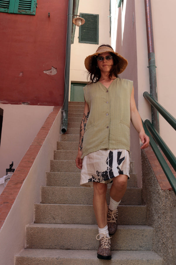 Oversized vest Green