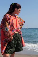 Organza wide leg shorts