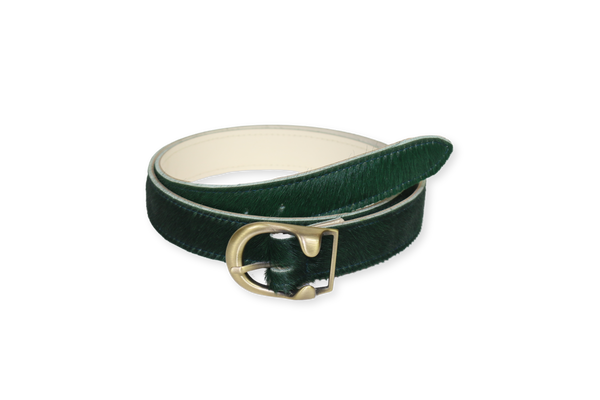 Forest green pony bridle belt