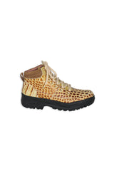 Max Ramble Yellow Croc Print Calfskin