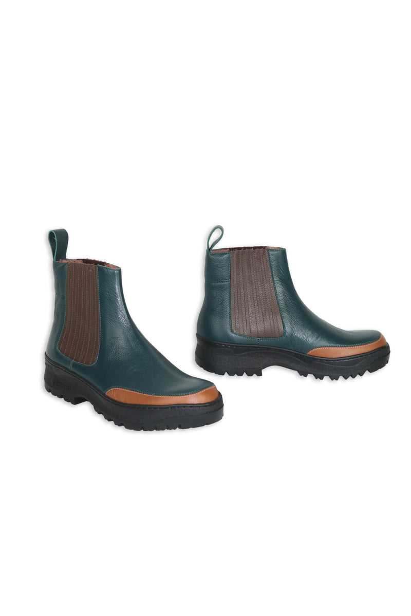 Max Rider Tricolore Calfskin Green