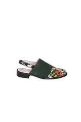 Penny Cast Green Embroidered