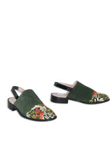 Penny Cast Green Embroidered